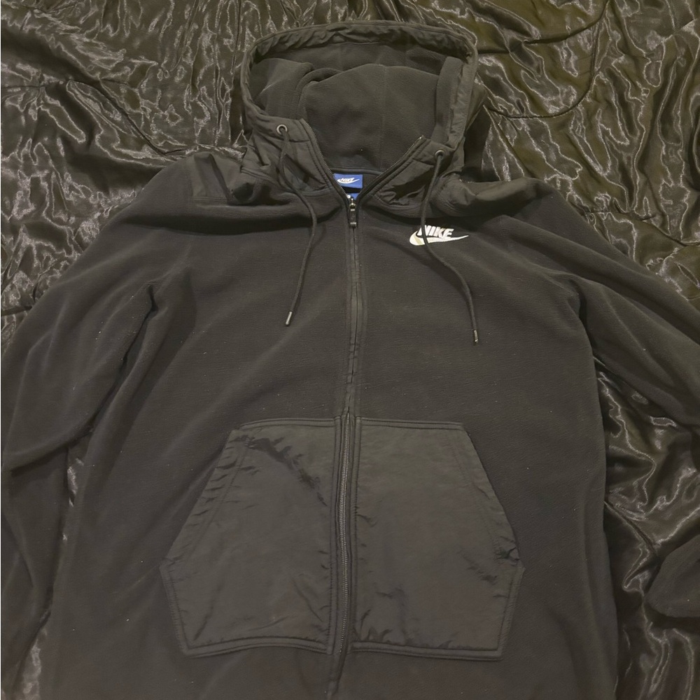 Nike Black Windbreaker Jacket with Hood